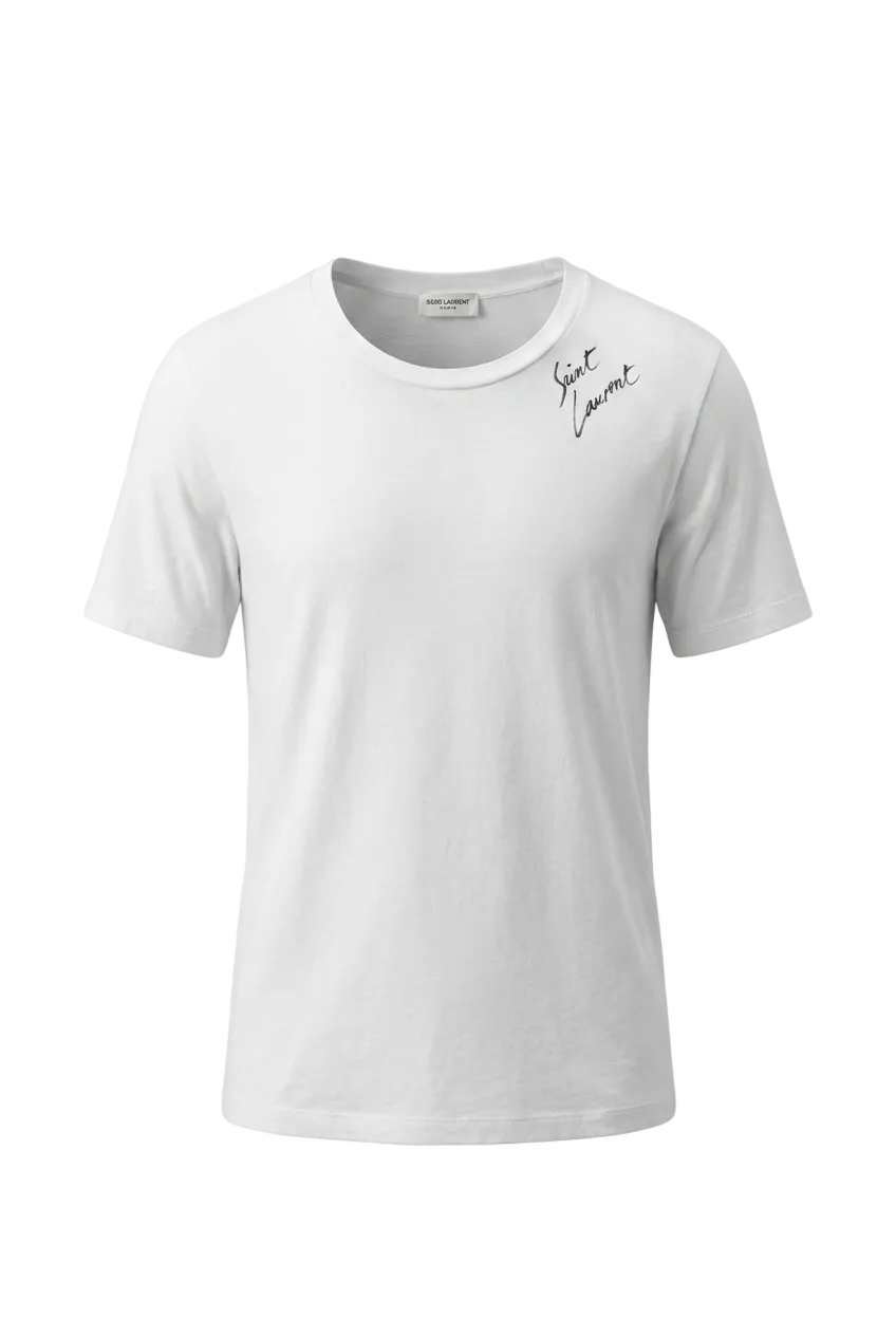 Saint Laurant Signature T Shirt