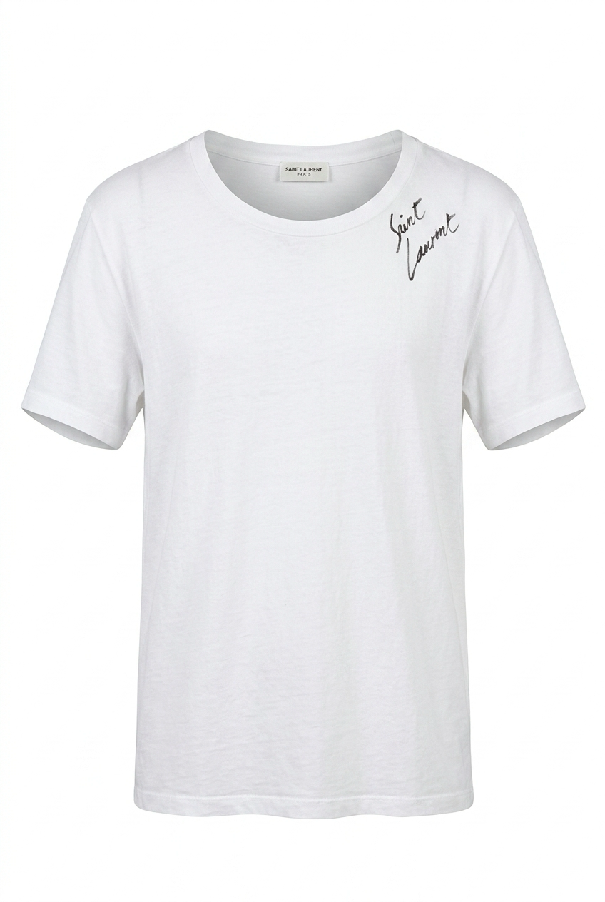 Saint Laurant Signature T Shirt