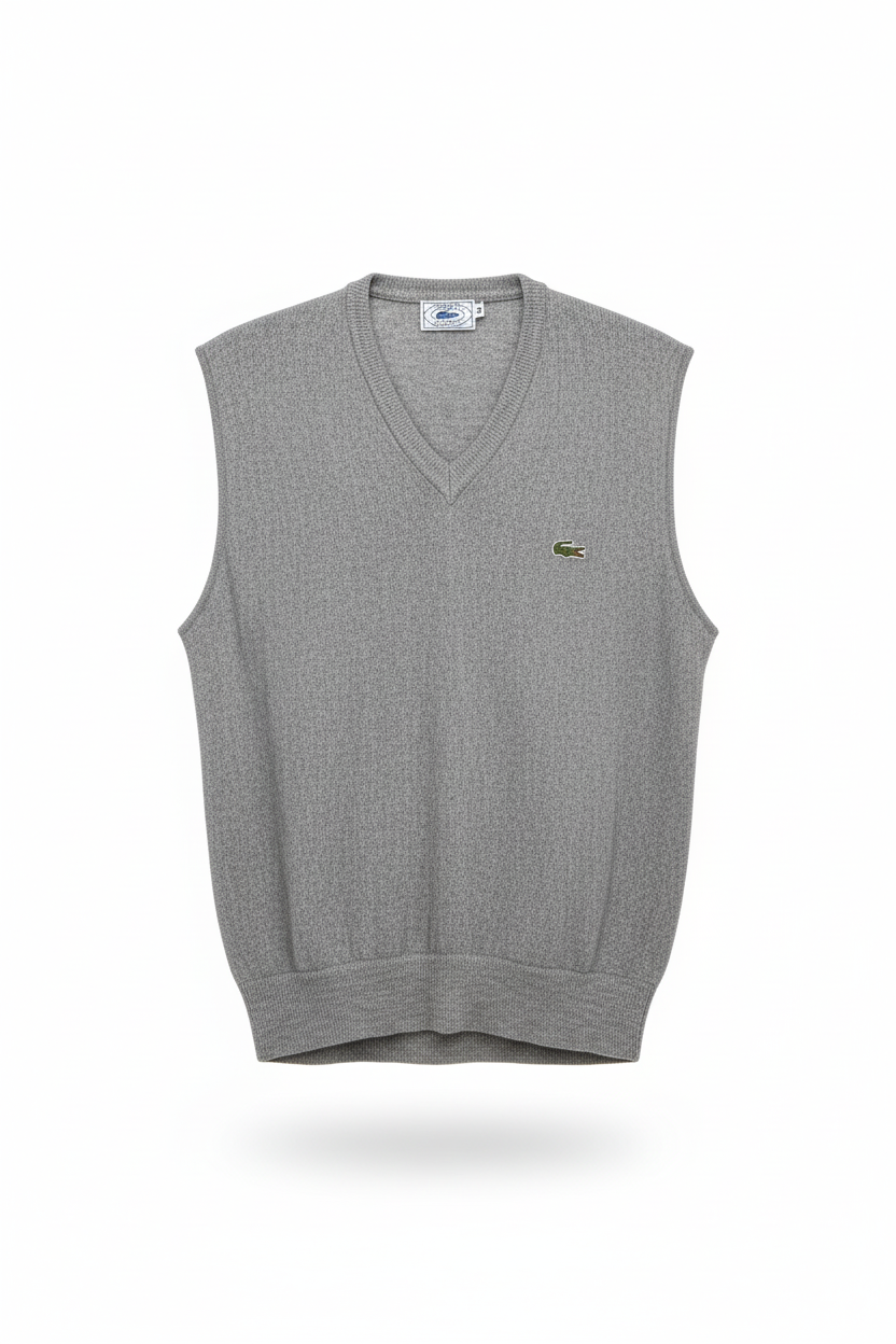 Lacoste Grey Knitted Vest