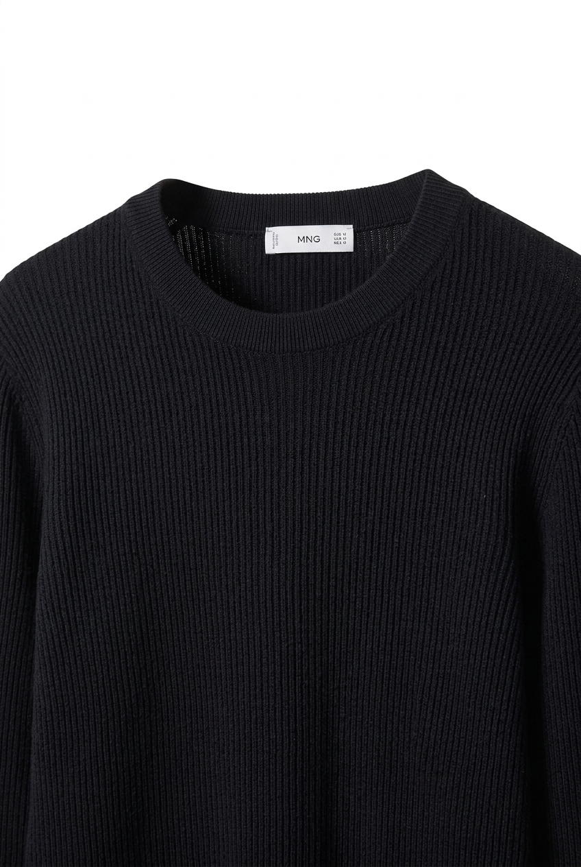 Mango Knitted Canalé Sweater