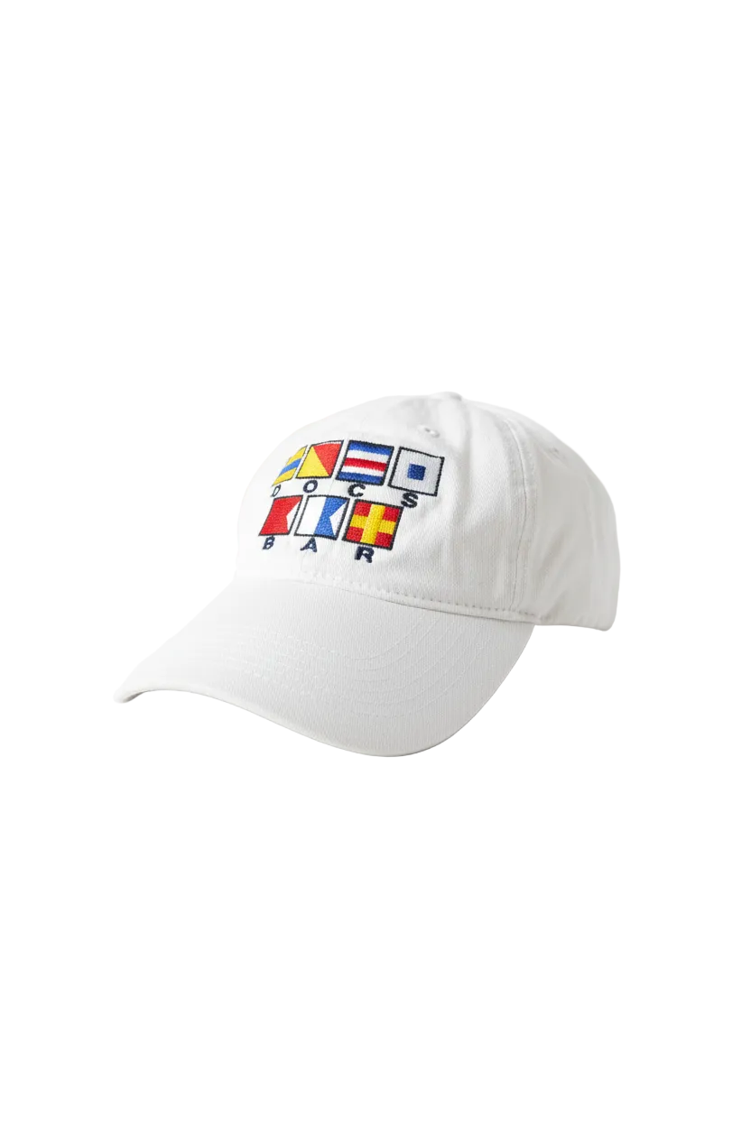 Vintage Flag White Cap