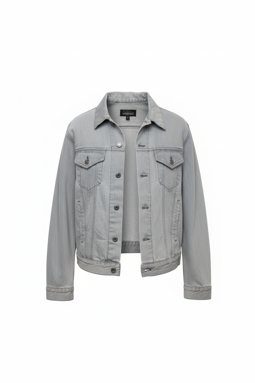 Vintage Grey Denim Jacket