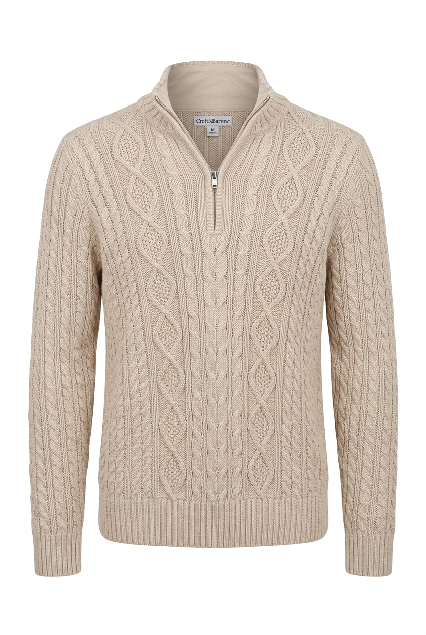 Croft&Barrow Ivory Cable Knit Sweater