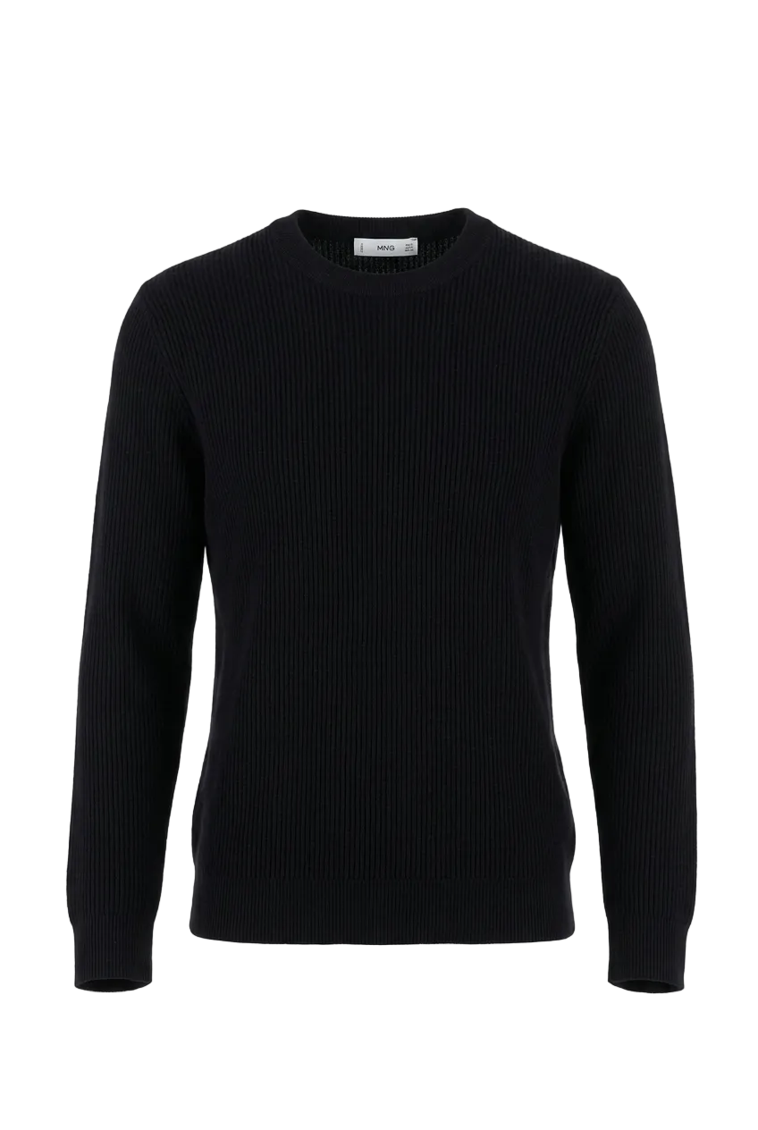 Mango Knitted Canalé Sweater